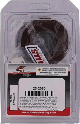 Vista 4 de Kit de Cojinetes Y Retenes Diferencial Trasero Compatible Con/Reemplazo Para Polaris Scrambler 1000 Xp Eps 25-2080