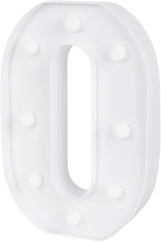 Vista 37 de Restaurantware Illumify - Luz LED de marquesina duradera de 7.1 x 1.2 x 8.7 pulgadas, número 0, a prueba de contacto, de plástico, con ranura