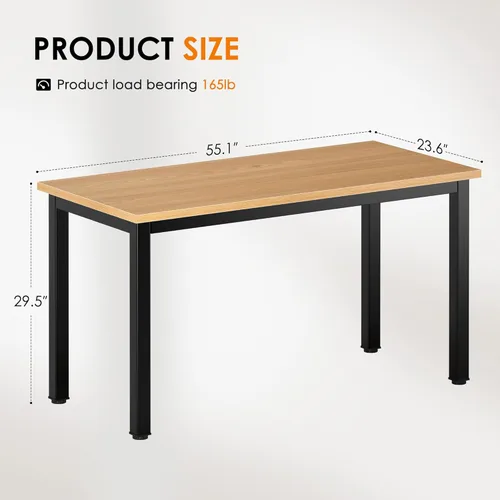 Vista 238 de DlandHome Escritorio pequeño para computadora de 31.5 pulgadas, mesa de escritura para espacios pequeños, mesa de estudio, escritorio para Negro