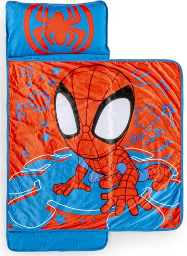 Vista 9 de Jay Franco Tapete para siesta para niños con almohada y manta integradas, saco de dormir de microfibra suave de 46 x 20 pulgadas con etiqueta
