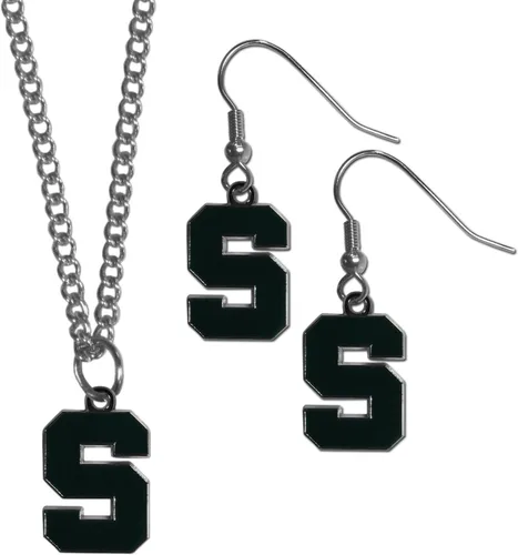 Vista 15 de Siskiyou Sports NCAA unisex-adult Dangle Earrings and Chain Necklace Set