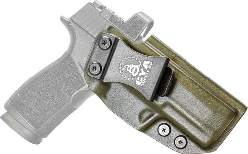 Vista 63 de CYA Supply Co. Funda para llevar armas dentro del cinturón, lista para ópticos (verde OD) IWB, para llevar armas ocultas, dentro de la cintura