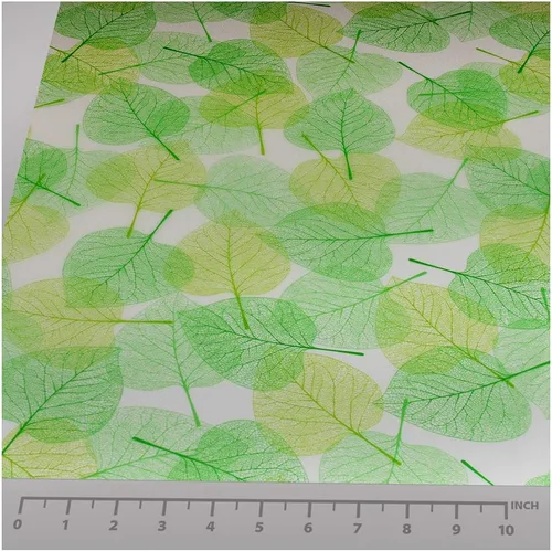 Vista 3 de BDF 4GLVW - Película decorativa para ventana, hojas verdes sobre blanco (36 pulgadas x 14 pies)