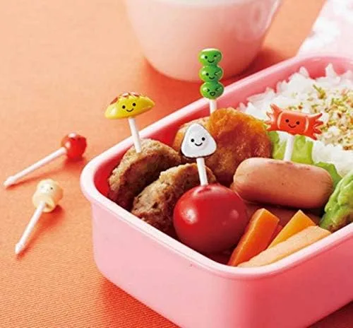 Vista 3 de Torune Púas de comida Bento Accesorios de almuerzo Japonés Guarnición 6 piezas