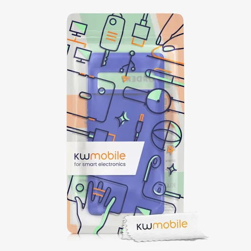 Vista 366 de kwmobile Funda Compatible con Google Pixel 6 Pro - Funda de teléfono de silicona TPU con acabado suave - Azul Arrecife