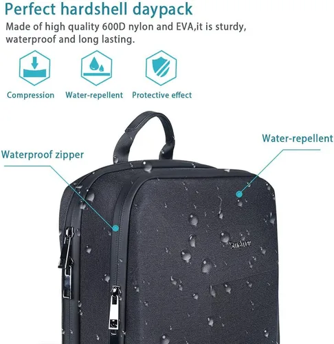 Vista 5 de Smatree Mochila impermeable Man Tech de 15.6 a 16 pulgadas para MacBook Pro M4 2024/M3 2023/M2 A2991 A2780 A2485, ROG Zephyrus G15/Zephyrus Duo 15