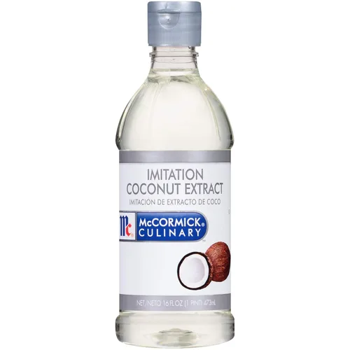 McCormick Culinary Extracto de coco de imitación, 16 onzas líquidas, una botella de 16 onzas líquidas de extracto aromatizante de coco para