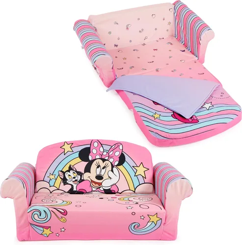 Vista 16 de Marshmallow Cocomelon - Sofá cama 3 en 1 para bebés, sofá convertible para niños, sofá cama y tapete de espuma para siesta con manta adjunta