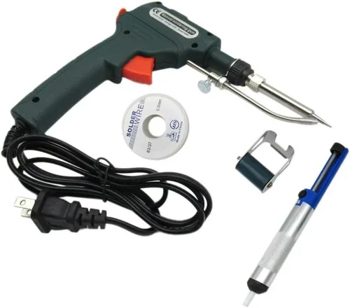 Vista 7 de USonline911 Kit de pistola de soldadura eléctrica Set Temperatura ajustable 60W Herramienta de soldadura 110V