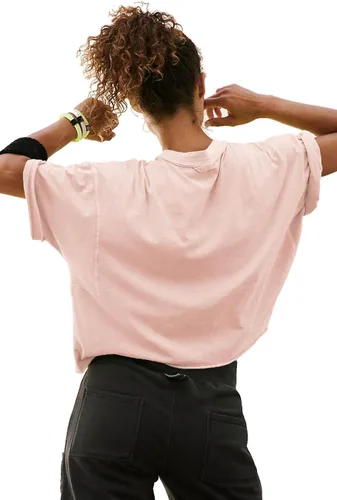 Vista 3 de Camisetas cortas de manga corta para mujer, de algodón, básicas, casuales, atléticas, para yoga, correr, para verano