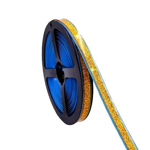 Vista 10 de Cinta de calafateo autoadhesiva, cinta de calafateo de PU para bañera, baño, inodoro, cocina (Ancho: 7.5 mm, negro)