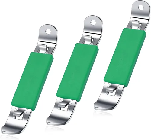 Vista 10 de Abrebotellas magnético, 3 piezas, abridor de latas clásico de acero inoxidable, abrebotellas pequeñas, con imán para acampar y viajar HANCELANT