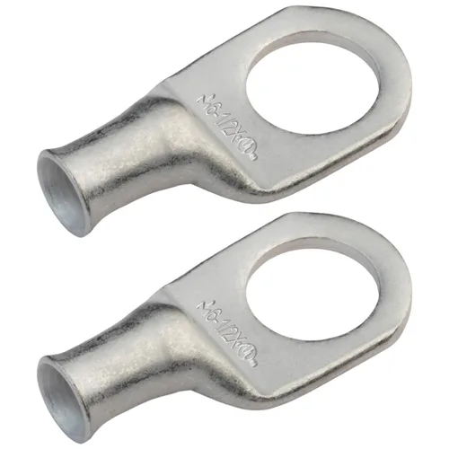 Vista 215 de SELTERM 5 piezas terminales de cable de cobre estañado 1/0 AWG perno de 1/2", extremos de cable de batería, terminales de anillo, conectores