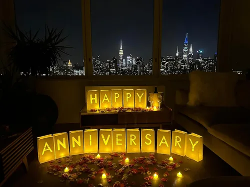 Vista 9 de WYMM "Bolsas de Luminarias de Letras de la A a la Z con Velas de Té para Iluminar Letras Perfectas para Cualquier Letrero Personalizado Crea