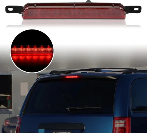 KEWISAUTO Tercera luz LED de freno para Chrysler & Dodge, luz trasera central de freno de montaje alto para Chrysler Town Country 2008-2016/Dodge