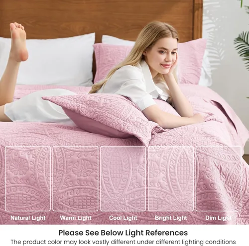 Vista 78 de Edredón de cama tamaño queen Love's cabin, color azul, para cama de verano, de microfibra ligera, estilo moderno, para todas las estaciones, 3