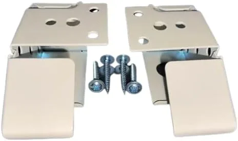 Vista 3 de Soportes de persiana para barandilla de 1" X 1 1/2" (1 par con 4 tornillos) marfil
