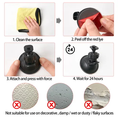 Vista 3 de 15 cintas redondas de doble cara resistentes (diámetro 2 pulgadas), cinta adhesiva 3M VHB, cinta adhesiva fuerte, cinta adhesiva impermeable