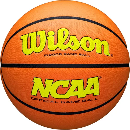 Vista 15 de Wilson NCAA Evo NXT Balones de Baloncesto Oficiales para Juegos en Interiores - Tamaños 6 y 7