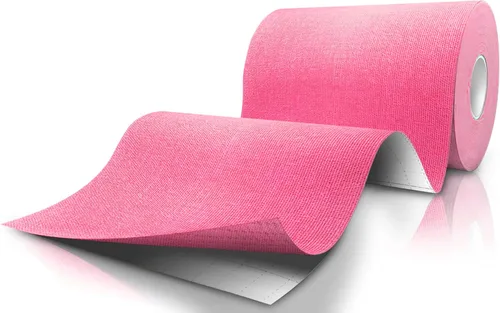 Vista 9 de Cinta de kinesiología extra ancha de 4 pulgadas x 16.4 pies, diseñada para apoyar el rendimiento atlético, reducir el dolor muscular. Fácil