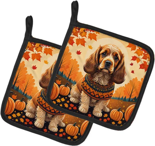 Vista 27 de Caroline's Treasures DAC1074PTHD Siberian Husky Fall Pair of Pot Holders Kitchen Heat Resistant Pot Holders Sets Oven Hot Pads for Cooking Baking
