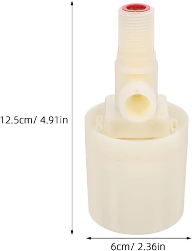 Vista 2 de 2 Sets Water Level Float Valve Automatic Control Valve for Aquarium Pool and Livestock Tanks with Threaded Inlet Sturdy Float Switch Suitable for