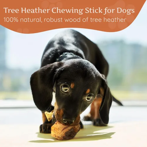 Vista 7 de Wildfang Raíz masticable de madera de brezo, pequeño, sin astillas, juguetes masticables para perros masticadores agresivos, juguetes naturales
