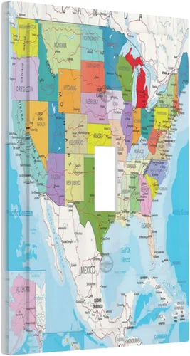 Vista 66 de Placa de Interruptor de Luz Azul de 1 Gang, Placa de Pared Decorativa de Palanca Individual, Cubierta de Placa de Pared de Palanca, Placa Frontal