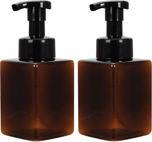 Vista 8 de Dispensador de Jabón Espumoso Ginger Lily Farms, Botellas de Bomba Plásticas Recargables para Jabón de Manos Líquido, 12 oz. Botella Transparente