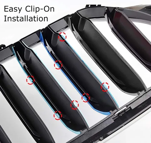 Vista 5 de iJDMTOY Exact Fit - Recortes para parrilla de automóvil, compatible con vehículos BMW