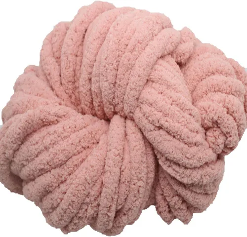 Vista 18 de Hilo de chenilla de punto grueso beige de 2.2 lbs/35.28 Oz Chunky Jumbo Hilados para tejer a mano, lavable suave y grueso hilado, hilo de punto