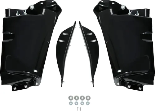 Vista 8 de KUAFU Parachoques de recorte compatible con Honda Civic EK EJ ABS de plástico negro para 1996-2000