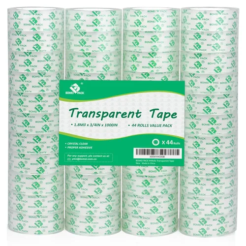 Vista 8 de BOMEI PACK Rollos de repuesto de cinta transparente transparente para dispensador, paquete de 24 rollos, 3/4 pulgadas x 1000 pulgadas, núcleo de 1