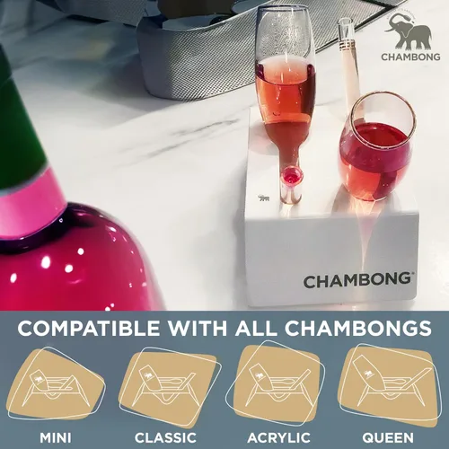 Vista 5 de Chambong Soporte para recargas fáciles - Soporte de acero recubierto de polvo blanco con capacidad para 2 piezas