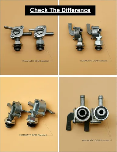 Vista 4 de YAMAKATO Interruptor de Llave de Combustible del Generador Válvula de Cierre del Tanque de Gas para Champion Firman Generac OH3384 Briggs & Stratton