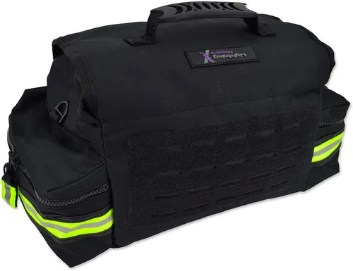 Vista 3 de Lightning X Products Pequeño EMT Medic First Responder Trauma EMS Jump Bag Con Divisores - Stealth Black