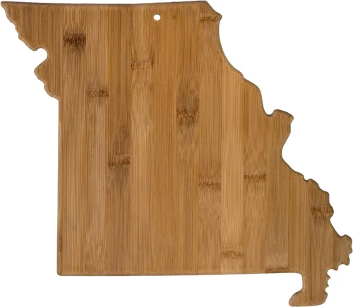 Vista 43 de Tabla para cortar y servir modelo Alabama de Totally Bamboo, de bambú 100%, para cocina y entretenimiento, Alabama, Marrón