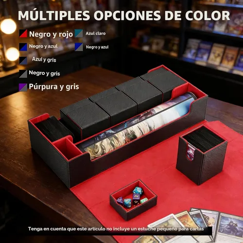 Vista 7 de Estuche de almacenamiento prémium para tarjetas coleccionables TCG, caja con capacidad para más de 1800 tarjetas con funda para MTG, YuGiOh, Uno