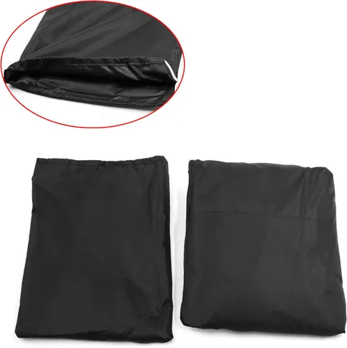 Vista 2 de uxcell L 190T Protector de polvo de lluvia Scooter negro cubierta de motocicleta 86" para Honda