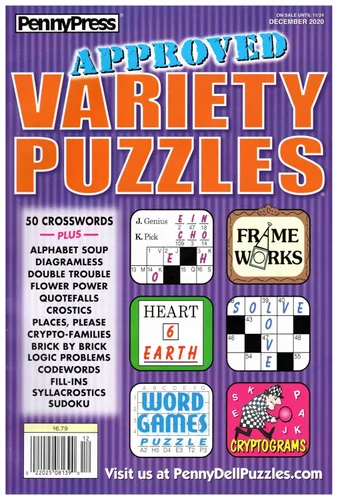 Vista 3 de Penny Press Variety Puzzles 3-Pack (Family, Approved, and World's Finest) Varios – 1 Enero 2020