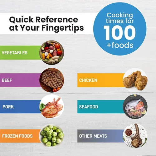 Vista 6 de Juego de Hojas de Trucos Magnéticas para Freidora de Aire - Libro de Cocina de Accesorios para Freidora de Aire - Hoja Magnética para Olla a Presión