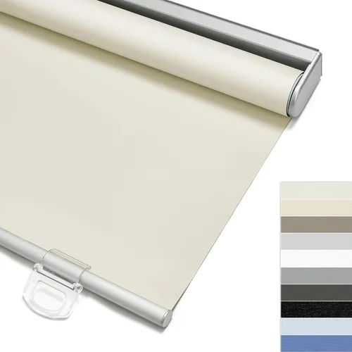 Keego Persianas sin cordón para ventanas, enrollables fáciles de levantar para ventanas, puertas, persianas duraderas y personalizadas fáciles de