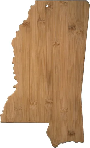 Vista 37 de Tabla para cortar y servir modelo Alabama de Totally Bamboo, de bambú 100%, para cocina y entretenimiento, Alabama, Marrón