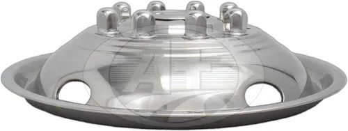 Vista 4 de 19,5 "piel de revestimiento de llanta doble simulador de rueda de acero inoxidable para Ford 450 550 05 ~ 17