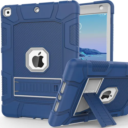 Vista 16 de Funda para iPad de 7ª/8ª generación, funda para iPad 10.2, híbrida, resistente, a prueba de golpes, funda de protección contra caídas construida