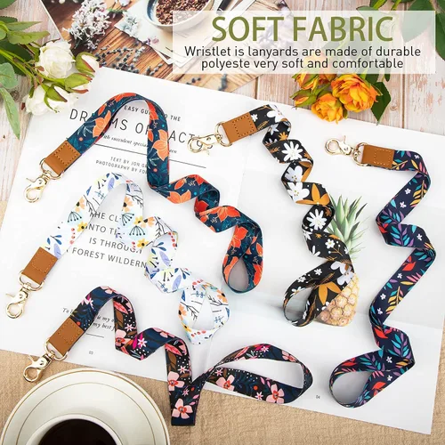 Vista 2 de Sophena Cordones para tarjetas de identificación, llaves de coche, paquete de 5, lindo llavero para mujeres profesoras