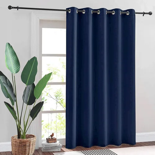 Vista 20 de RYB HOME Cortinas portátiles para puerta con privacidad, cortinas opacas y aislantes térmicas para dormitorio, armario, sala de estar, comedor