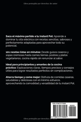 Vista 2 de Recetas para Instant Pot 101 Platos Rápidos, Fáciles y Deliciosos para tu Cocina Eléctrica (Cocina Fácil en Casa)