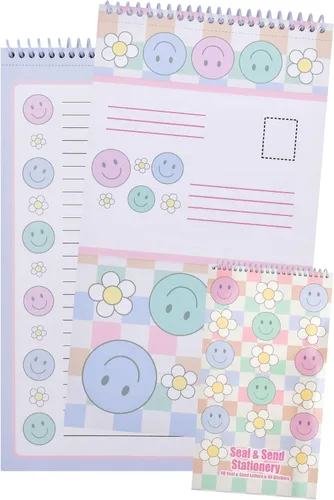 Vista 9 de iscream Seal and Send - Bloc de notas de papelería de 40 hojas con sellos, pelotas de playa