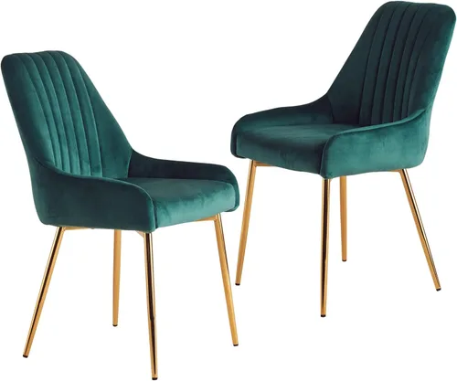 Vista 10 de Sillas de comedor de terciopelo, sillas de terciopelo, silla de cocina, silla de comedor, sillas de comedor, silla de comedor, con patas de metal